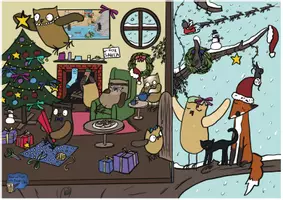 anteprima - Esercizi - Brown Owl's Busy Christmas scene - 'I spy' Picture - Pagina 1