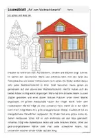 Vorschau - Arbeitsblätter - Lesemalblätter Weihnachten "Weihnachtsmärkte" - Seite 1