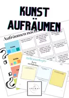 Vorschau - Arbeitsblätter - Deckblatt - Kunst aufräumen - Deckblatt