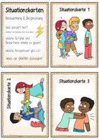 Vorschau - Bildkarten - Giraffensprache: Situationskarten, Gefühle und Bedürfnisse - Seite 1