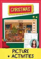 Vista previa - Hojas de trabajo - Christmas I spy - Actividades para clases de inglés - Portada