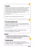 Vorschau - Arbeitsblätter - Python-Lernheft - Die Grundlagen der Programmierung - Seite 3