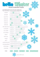 Vorschau - Spiele - Winter Vocabulary Puzzles Materialpaket - Seite 3