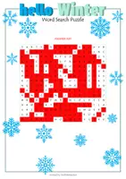 Vorschau - Spiele - Winter Vocabulary Puzzles Materialpaket - Seite 1