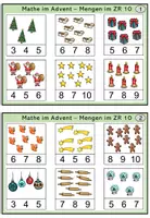 Vorschau - Fördermaterial/Inklusion - Mathe im Advent - Kartei Mengen im ZR 10 - Seite 2