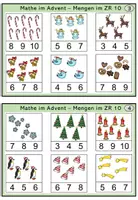 Vorschau - Fördermaterial/Inklusion - Mathe im Advent - Kartei Mengen im ZR 10 - Seite 3