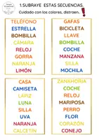 Vista previa - Tarjetas / Manipulativos - Atención, memoria y agudeza visual - página 3