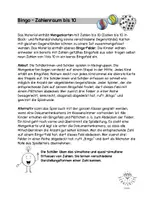 Vorschau - Stundenentwürfe - Zahlenraum bis 10 - Bingo mit Blitzblickkärtchen - Seite 2