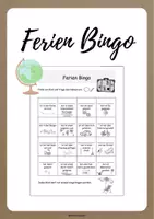 Vorschau - Mal- und Bastelvorlagen - Materialpaket Bingo nach den (Herbst-, Weihnachts-, Winter-, Oster-, Sommerferien) - Deckblatt