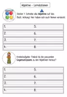 Vorschau - Arbeitsblätter - Stationen Adjektive - Seite 3