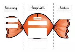 Vorschau - Arbeitsblätter - Aufbau einer Geschichte als Bonbon - Seite 2