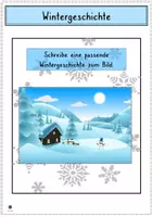 Vorschau - Arbeitsblätter - Wintergeschichten schreiben - Kurzgeschichten - Seite 1