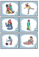 Vorschau - Arbeitsblätter - Lesespaziergang L1 "Was machen die Kinder im Winter?" DaZ / DaF / Deutsch - Seite 3
