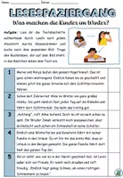 Vorschau - Arbeitsblätter - Lesespaziergang L3 "Was machen die Kinder im Winter?" DaZ / DaF / Deutsch - Seite 1