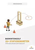 Vorschau - Stationenlernen - Badmintongolf: 25+ Stationskarten für den Sportunterricht - Deckblatt