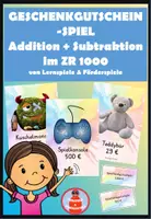 Vorschau - Spiele - Addition und Subtraktion im ZR 1000 - Geschenkgutschein-Spiel mit Euro- und Schweizer Franken-Version) - Deckblatt