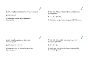 Vorschau - Stationenlernen - Übungskartei Sachaufgaben: Plus und Minus im Zahlenraum 100 (Klasse 2) - Seite 3