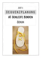 Vorschau - Lehrpläne/Lehrermaterial - Schleife binden - Schuh - Sequenzplanung - Deckblatt