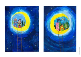 Vorschau - Stundenentwürfe - Fantasievolle Winterwelten, Weihnachten Kunst, Winter Kunst - Seite 2