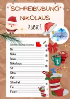 Vorschau - Arbeitsblätter - Schreibübung Nikolaus - Schreiben / Silben / Wörter - Klasse 1 - Deckblatt