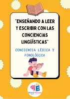 Vista previa - Hojas de trabajo - CONCIENCIA LÉXICA Y FONOLÓGICA - Portada