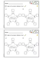 Vorschau - Arbeitsblätter - Plus/ Addition im Zahlenraum 20 - Rechensterne (Klasse 1) - Seite 2