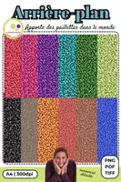 Aperçu - Présentation / Support pour le tableau - Fonds d'écran | Paillettes | Wallpaper | glitter - Page de couverture