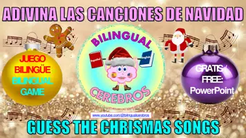 Vista previa - Juegos / Gamificación - ADIVINA LA CANCIÓN DE NAVIDAD – JUEGO BILINGÜE - Portada