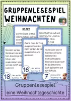 Vorschau - Spiele - Gruppenlesespiel Weihnachten - Deckblatt