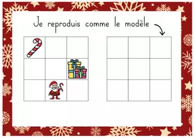 Aperçu - Apprentissages en autonomie - Se repérer dans l'espace (thème Noël) - Page de couverture