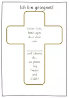 Vorschau - Arbeitsblätter - Ein Segen für dich - Kreuzvorlage - Seite 1