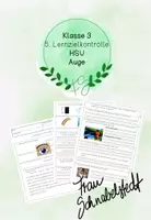 Vorschau - Test - Lernzielkontrolle Auge - Deckblatt