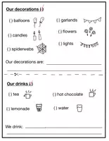 Vorschau - Arbeitsblätter - Planning a party- Poster - Seite 3