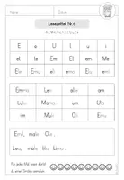 Vorschau - Arbeitsblätter - Lesezettel Klasse 1 – Buchstaben E, S, F, N, W - Seite 3