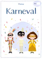 Vorschau - Anderer Materialtyp - Karneval - Fasching - DaZ - Themen-Deckblatt für ein Vokabelheft Deutsch im Schnellhefter - Seite 3