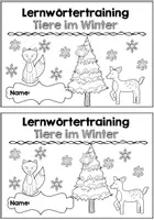 Vorschau - Arbeitsblätter - Lernwörtertraining - Tiere im Winter - Seite 2