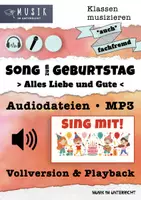 Vorschau - Audio-Dateien - MUSIK 🎧 Geburtstagslied Alles Liebe und Gute • MP3s zum Mitsingen Geburtstag • Musik fachfremd - Deckblatt