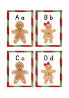 Vista previa - Juegos / Gamificación - Gingerbread man beginning sound sort. - página 2