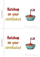 Vorschau - Arbeitsblätter - Wortschatzanwendung breakfast - Ketchup on your cornflakes - booklet zum Selbstgestalten - Seite 3