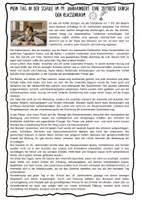Vorschau - Arbeitsblätter - Vier Lesetexte Schule und Unterricht damals mit Aufgaben und Lösung (Leseverstehen) Klasse 5/ 6/ 7 - Deckblatt