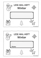 Vorschau - Arbeitsblätter - LESE-MAL-HEFT, Winter, Weihnachten, Leseheft, differenziert - Seite 3