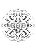 Vorschau - Mal- und Bastelvorlagen - Mandalasammlung Märchen (mit König, Burg, Drache Prinzessin, Ritter und mehr) - Seite 1