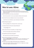 Vorschau - Arbeitsblätter - Was ist was: Klima - Fragen zum Film - Seite 1