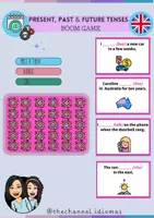 Vista previa - Juegos / Gamificación - Present, Past & Future Tenses - Boom Game - Portada