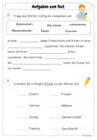 Vorschau - Arbeitsblätter - Text der Woche - FAMILIE / Lesetext (ab Klasse 3) - Seite 3