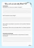 Vorschau - Stundenentwürfe - Deutsch lernen mit Weihnachtsliedern - Wann wird's mal wieder richtig Winter - Seite 3