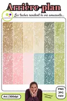 Aperçu - Présentation / Support pour le tableau - Kit de matériel : 60 cliparts + 12 arrière-plans | taches | commercial - Page 1