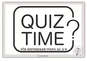 Vorschau - Fördermaterial/Inklusion - Materialpaket: Quiz zu den Fachbegriffen des Geschichtsunterrichts - Seite 1