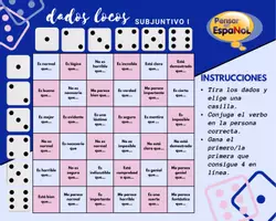 Vista previa - Juegos / Gamificación - Dados locos: subjuntivo valoraciónv- Español - ELE - página 1