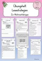 Vorschau - Arbeitsblätter - Übungsheft zu den Lesestrategien (Weihnachtskrippe) - Deckblatt